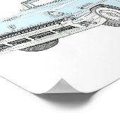 マーキュリーモンクレア1955 ポスター (角)