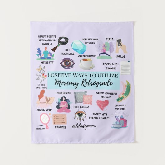 マーキュリー逆行性 タペストリー (正面)