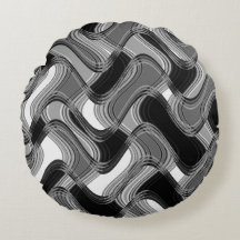 マーキュリー&セーブルラウンド装飾用クッション