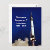 マーキュリー・フリーダム7 - 60周年 ポストカード (正面/裏面)