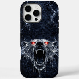 マーキュリー ポーラーベア レッド ルビー アイズ グレイシャル iPhone 16 PRO MAXケース