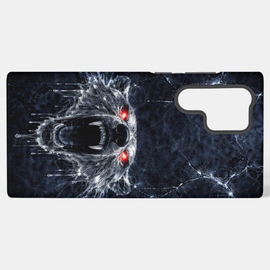 マーキュリー ポーラーベア レッド ルビー アイズ グレイシャル SAMSUNG GALAXYケース (裏面横)