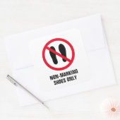 マーキングしない靴のみ禁止の標識シール スクエアシール (封筒)