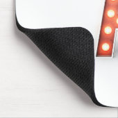 マーキーのライトをモノグラムする マウスパッド (コーナー)