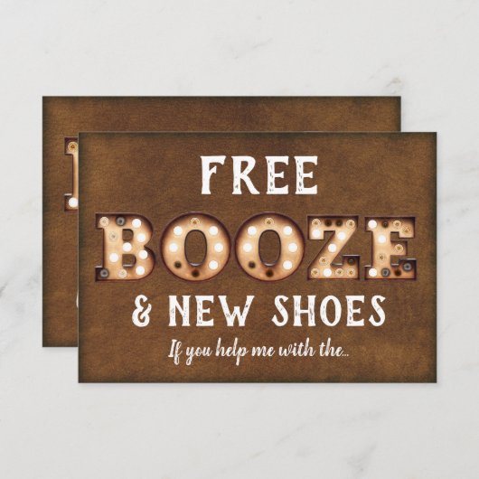 マーキーは私の花婿介添人カード 招待状 (正面/裏面)