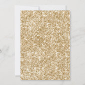 マーキーサインオン金ゴールドグリッターゲームナイトパーティー 招待状 (裏面)