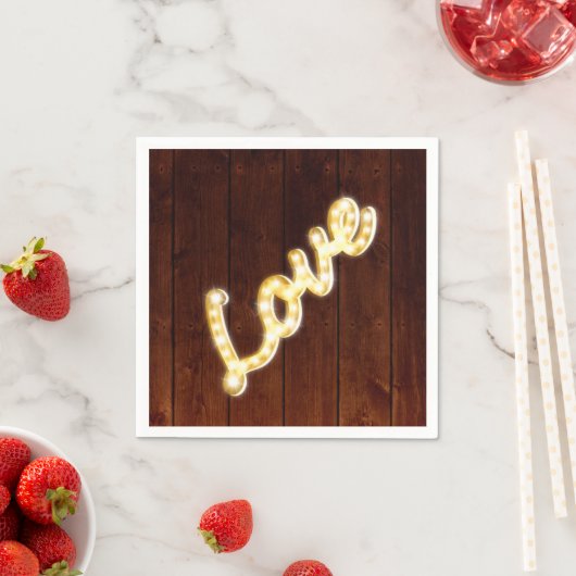 マーキーライトナプキン – バーンドボード スタンダードカクテルナプキン (インサイチュ)