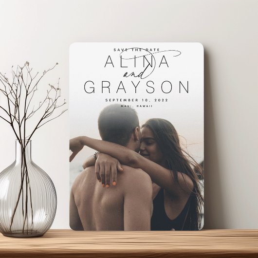 マーキー名 |縦モダンの写真 セーブザデート