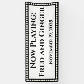 マーキー結婚のバナー 横断幕 (縦)