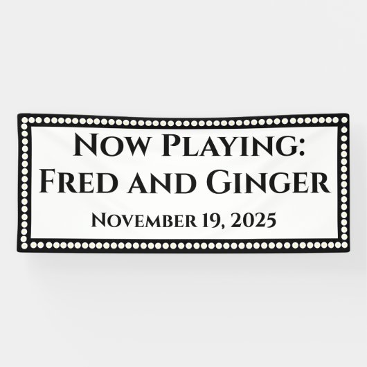 マーキー結婚のバナー 横断幕 (横)