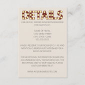 マーキー結婚ライトのエンクロージャカード エンクロージャーカード (正面)