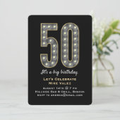 マーキー50年誕生日招待状 招待状 (スタンド正面)