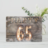 マーキー・ライトで65th誕生日パーティー 招待状 (スタンド正面)