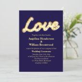 マーキー ライト ウェディング インビテーション (スタンド正面)