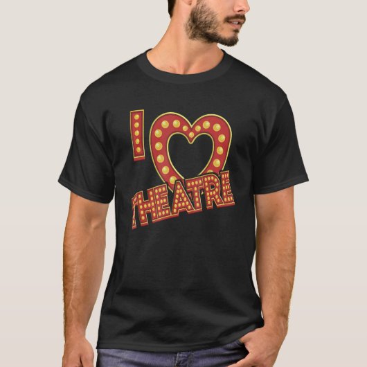 マーキーIラブシアターシアターギーク Tシャツ (正面)
