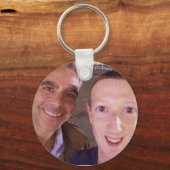 マークおもしろいザッカーベルクセルフィーキーチェーン キーホルダー (正面)