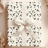 ？マークおもしろミステリーギフト柄 ラッピングペーパー