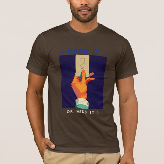 マークするか見逃すか Tシャツ (正面)