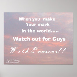 マークのポスターを作る時 ポスター