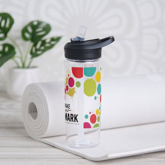 マークの作成 – カラフルドット ウォーターボトル (ヨガ)