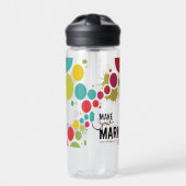 マークの作成 – カラフルドット ウォーターボトル (正面)