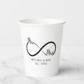 ∞マークの結婚式 紙コップ (正面)