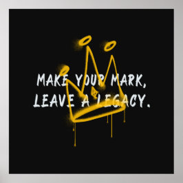 マークを付けるグラフィティクラウン ポスター