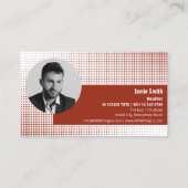 マークを作る,印象的な赤い実在不動産代理店 名刺 (裏面)