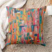 マークカラフルメイキング抽象芸術 クッション (ブランケット)