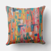 マークカラフルメイキング抽象芸術 クッション (裏面)
