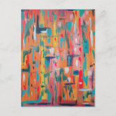マークカラフル作成抽象芸術 ポストカード (正面)