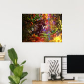 マークサイケデリックヤンドルの世界のポスター ポスター (ホームオフィス)