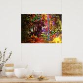 マークサイケデリックヤンドルの世界のポスター ポスター (キッチン)