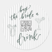 マークス&マトリメ買ンティザ・ブライドAドリンクバッハパーティー ラウンドシール (正面)