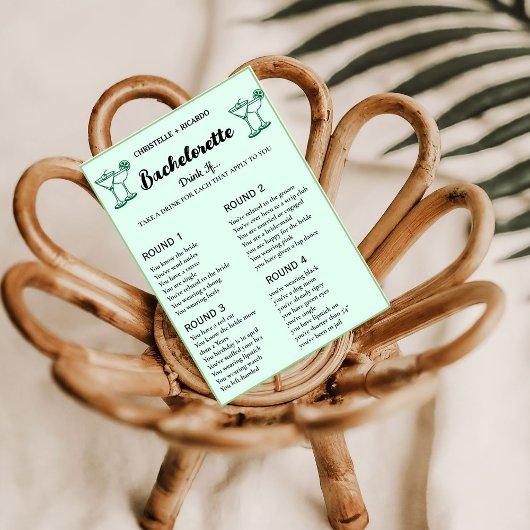 マークス&結婚バチェロレッテゲームカード 案内状