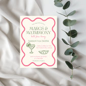 マークス&結婚ブライダルシャワーハンドドローモダンド 招待状