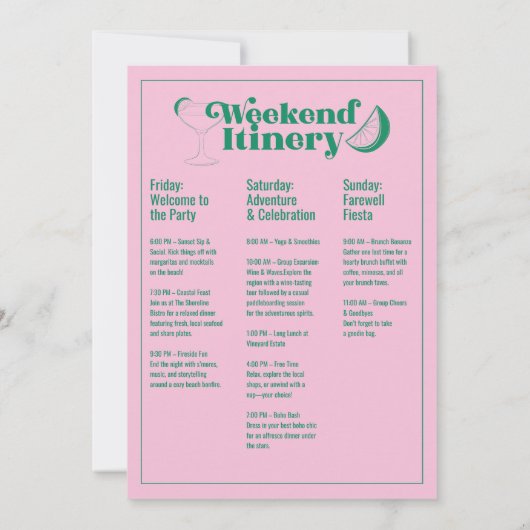 マークス&結婚モダンバチェロレッテ 招待状 (裏面)