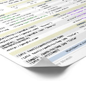 マークダウンのチートシートポスター ポスター (角)