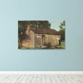 マークトウェインキャビンオンジャッカスヒル キャンバスプリント (インサイチュ (ウッドフロア))