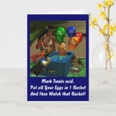 マークトウェインズバスケット誕生日 カード (黄色い花)