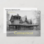 マークトウェインハウスハートフォードコネチカットUSA ポストカード (正面/裏面)