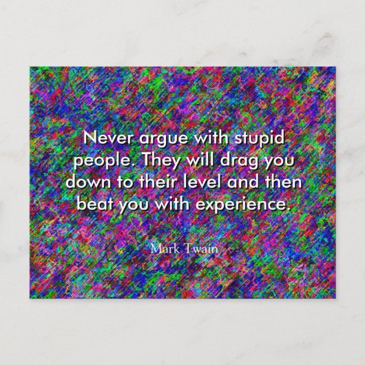 マークトウェイン引用文はがき ポストカード (正面)