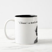 マークトウェイン引用文コーヒーマグ ツートーンマグカップ (左)