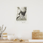 マークトウェイン引用文手書きアメリカ文学 ポスター (キッチン)