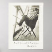 マークトウェイン引用文手書きアメリカ文学 ポスター (正面)