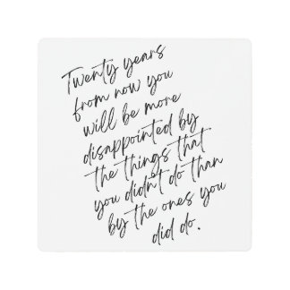 マークトウェイン引用文 メタルプリント