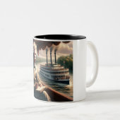 マークトウェイン有名引用文コーヒーマグ ツートーンマグカップ (正面右)