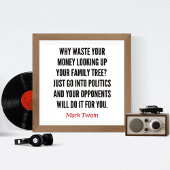 マークトウェイン系図学おもしろい引用文 フォトプリント