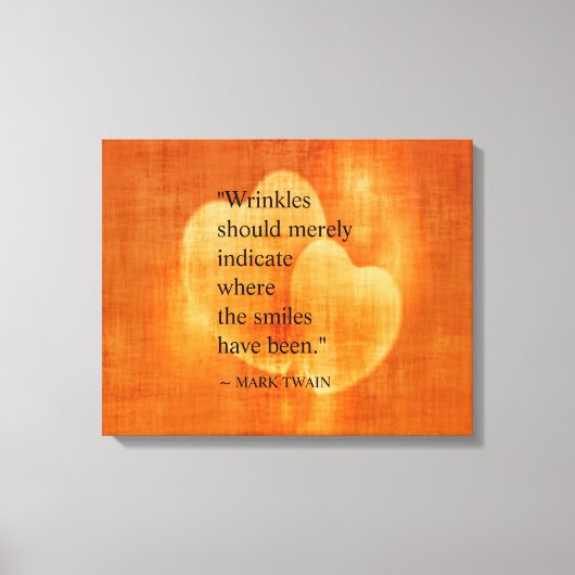 マークトウェイン誕生日引用文 キャンバスプリント (正面)