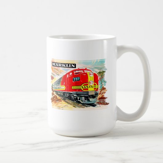 マークリンサンタフェ列車 コーヒーマグカップ (右)